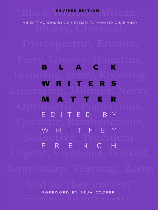 Title details for Black Writers Matter by Whitney French - Available